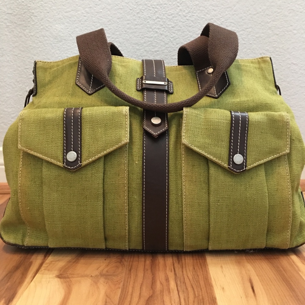 Escada Sport canvas bag, olive green